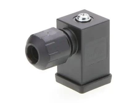 Produktfoto 1 von Molex 121204 DIN 43650 Ventilsteckverbinder DIN 43650 2 / 300V, Schwarz