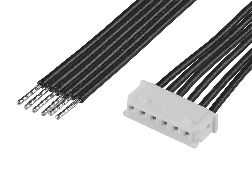 Produktfoto 1 von Molex 6 219679 Platinenstecker-Kabel Micro-Latch 6 / Anschlusslitze Buchse / Stecker, 50 mm