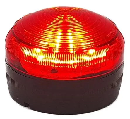 Produktfoto 1 von RS PRO LED Filament/Warnsummer, Dauer LED-Signalleuchte 5V dc Gelb, Grün, Rot Magnetsockel IP54