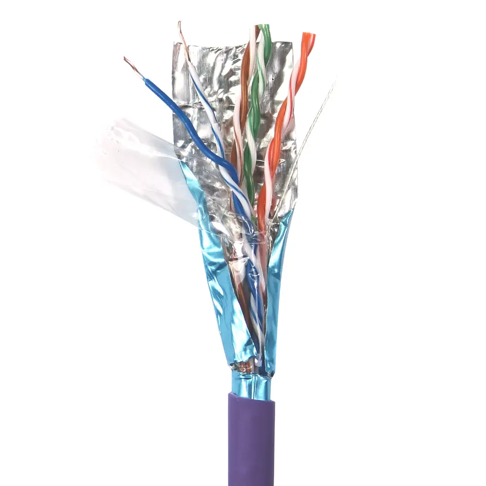 Produktfoto 1 von RS PRO Cat5e Ethernet-Kabel, 305 m, Violett, A Gerade, Nicht abgeschlossen, Raucharm halogenfrei Abgeschirmt