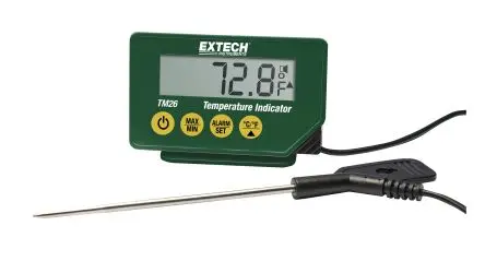 Produktfoto 1 von Extech Digitales Thermometer, TM26, LCD bis 200 °C ±1°C max