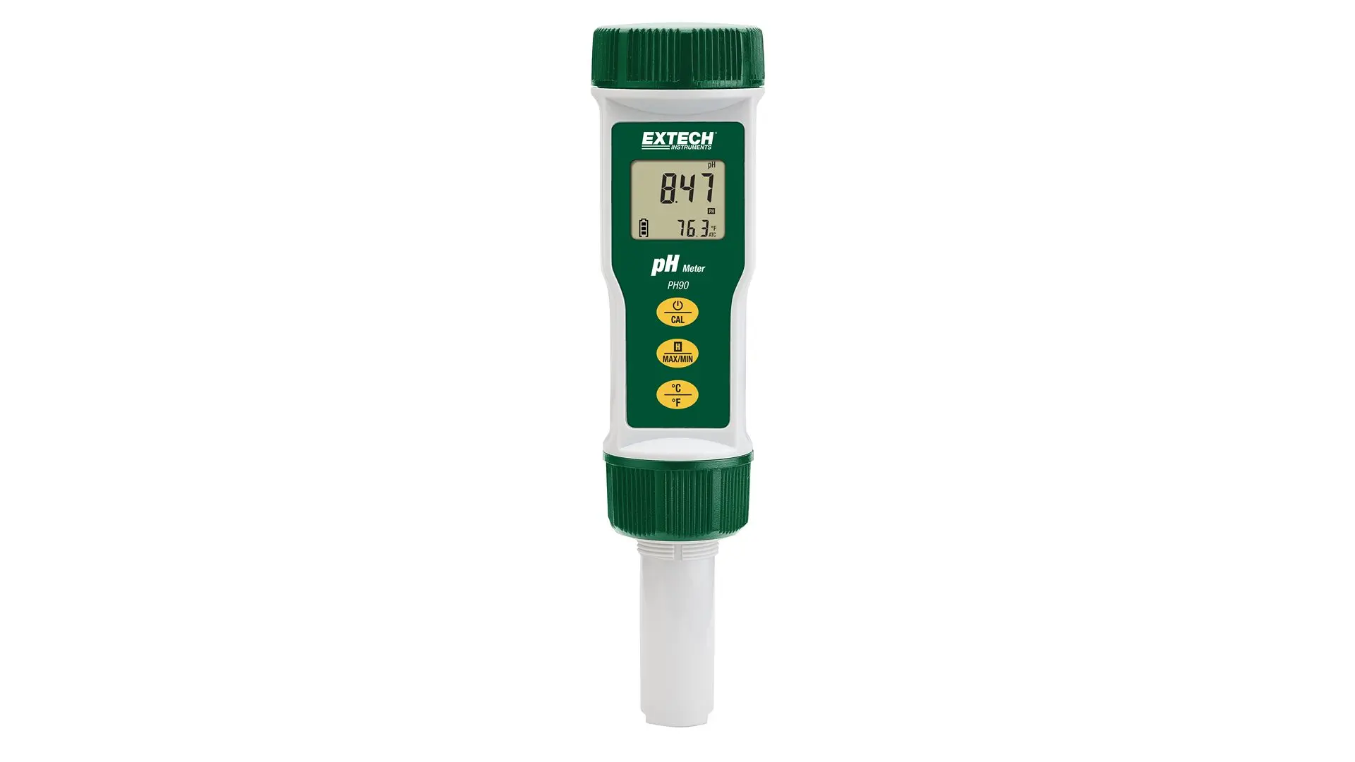 Produktfoto 1 von Extech PH90 3-Volt-Akku pH Messgerät, 0.01 pH max., 0.01 pH, 14 pH max., 90 °C max