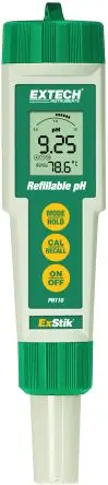 Produktfoto 1 von Extech PH110 3-Volt-Akku pH Messgerät, ±0.01 pH max., 0.01 pH, 14 pH max., 90 °C max