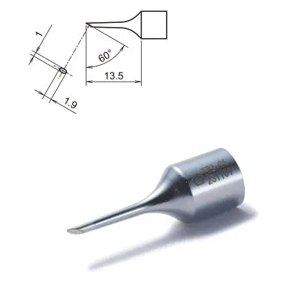 Produktfoto 1 von Hakko / T32-C1 13.5 mm Lötspitze 1 mm Schmiege 60 ° T32 für FX-8806