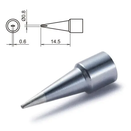 Produktfoto 1 von Hakko / T32-D08 14.5 mm Lötspitze 0.8 mm Meißel T32 für FX-8806