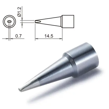 Produktfoto 1 von Hakko / T32-D12 14.5 mm Lötspitze 1.2 mm Meißel T32 für FX-8806
