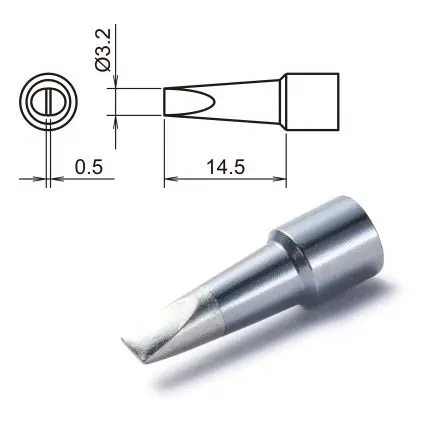 Produktfoto 1 von Hakko / T32-D32 14.5 mm Lötspitze 3.2 mm Meißel T32 für FX-8806