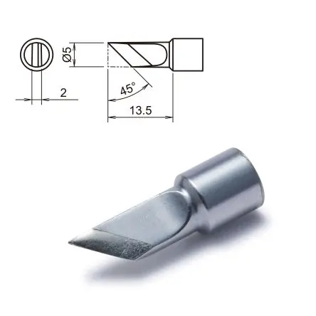 Produktfoto 1 von Hakko / T32-K Lötspitze 5 mm Messer 45 ° T32 für FX-8806
