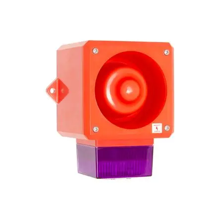 Produktfoto 1 von Clifford & Snell YL50, Filament/Warnsummer-Licht Beacon-Sounder-Kombination 115V ac Magenta IP66 Wand / 112 dB 112 dB @