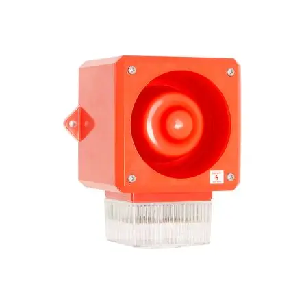 Produktfoto 1 von Clifford & Snell YL50, Filament/Warnsummer-Licht Beacon-Sounder-Kombination 230V ac Klar IP66 Wand / 112 dB 112 dB @ 1m