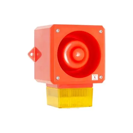 Produktfoto 1 von Clifford & Snell YL50, Filament/Warnsummer-Licht Beacon-Sounder-Kombination 115V ac Gelb IP66 Wand / 112 dB 112 dB @ 1m
