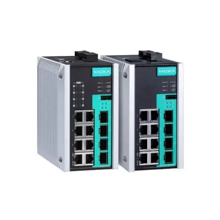 Produktfoto 1 von MOXA EDS-G512E-4GSFP Ethernet-Switch 12-Port Managed Power Over Ethernet
