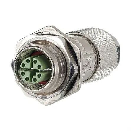 Produktfoto 1 von Metz-Connect 30044476 49 x 16.8 x 16.8 mm M12 Industrie-Rundsteckverbinder Buchse 8-polig Stecker 0.5A