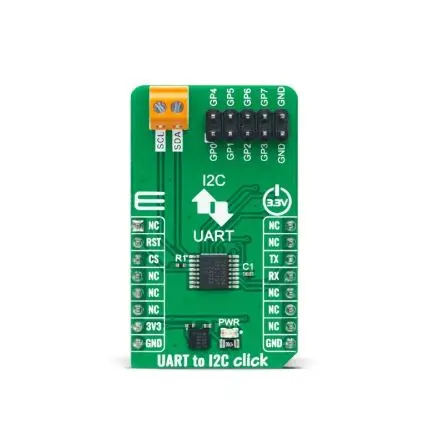 Produktfoto 1 von Brand-Rex UART zu I2C Click Entwicklungstool Kommunikation und Drahtlos SC18IM704 Entwicklungsboard I2C für I2C-Ziele