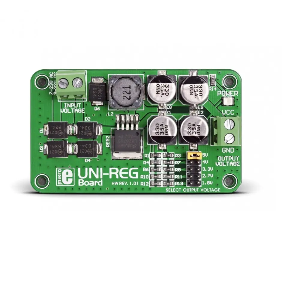 Produktfoto 1 von Brand-Rex UNI-REG-Platine Eingebettet, Platine Entwicklungstool Microcontroller Mikroe-482