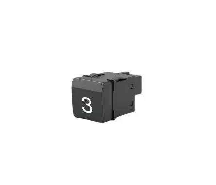 Produktfoto 1 von EAO 9 Beleuchtete Drucktaste Weiß Beleuchtet Panel / 50mA 12 V dc, IP20