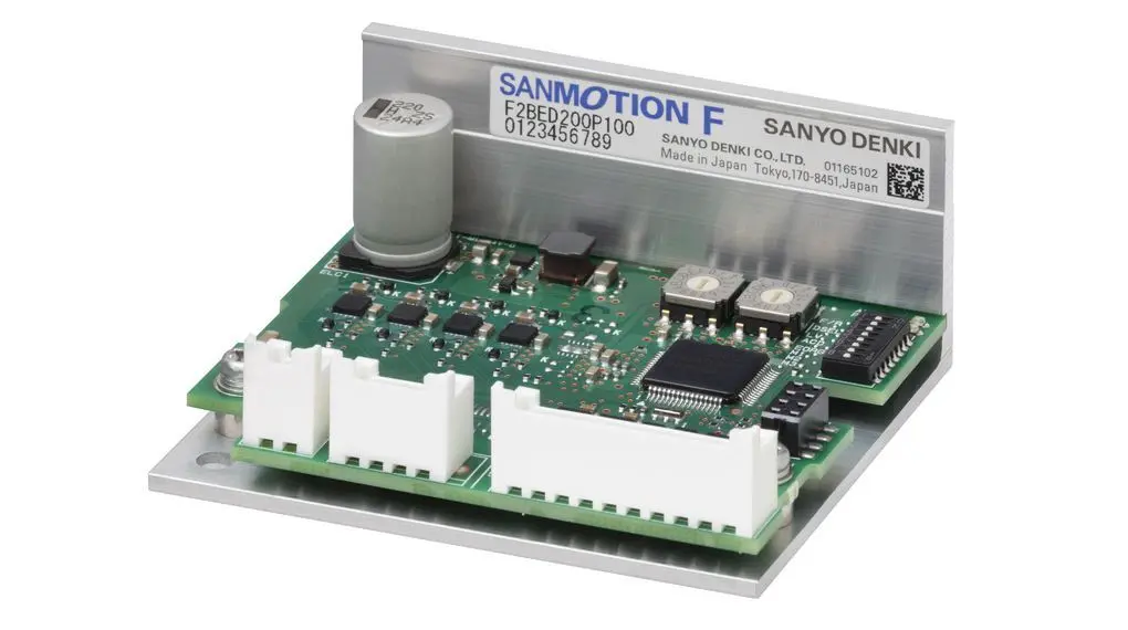Produktfoto 1 von Sanyo Denki Schrittmotorsteuerung, 2-phasig, 24 V dc / 3 A, 28 mm x 54 mm