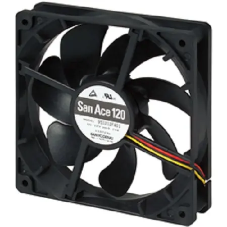 Produktfoto 1 von Sanyo Denki dc-Axiallüfter, 12 VDC / 4.68W, 120 x 120 x 25mm, 2.45m³/min