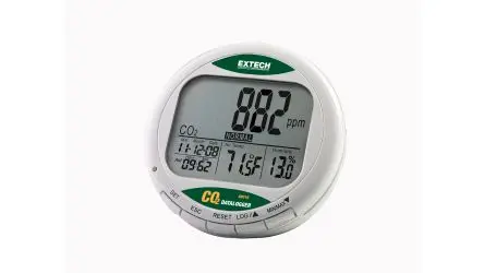 Produktfoto 1 von Extech CO210 Datenloggerfunktion Luftqualitätsüberwachung 60 °C, CO2 bis 9999 ppm, bis 60 °C, Netzteil-betrieben / 99.9