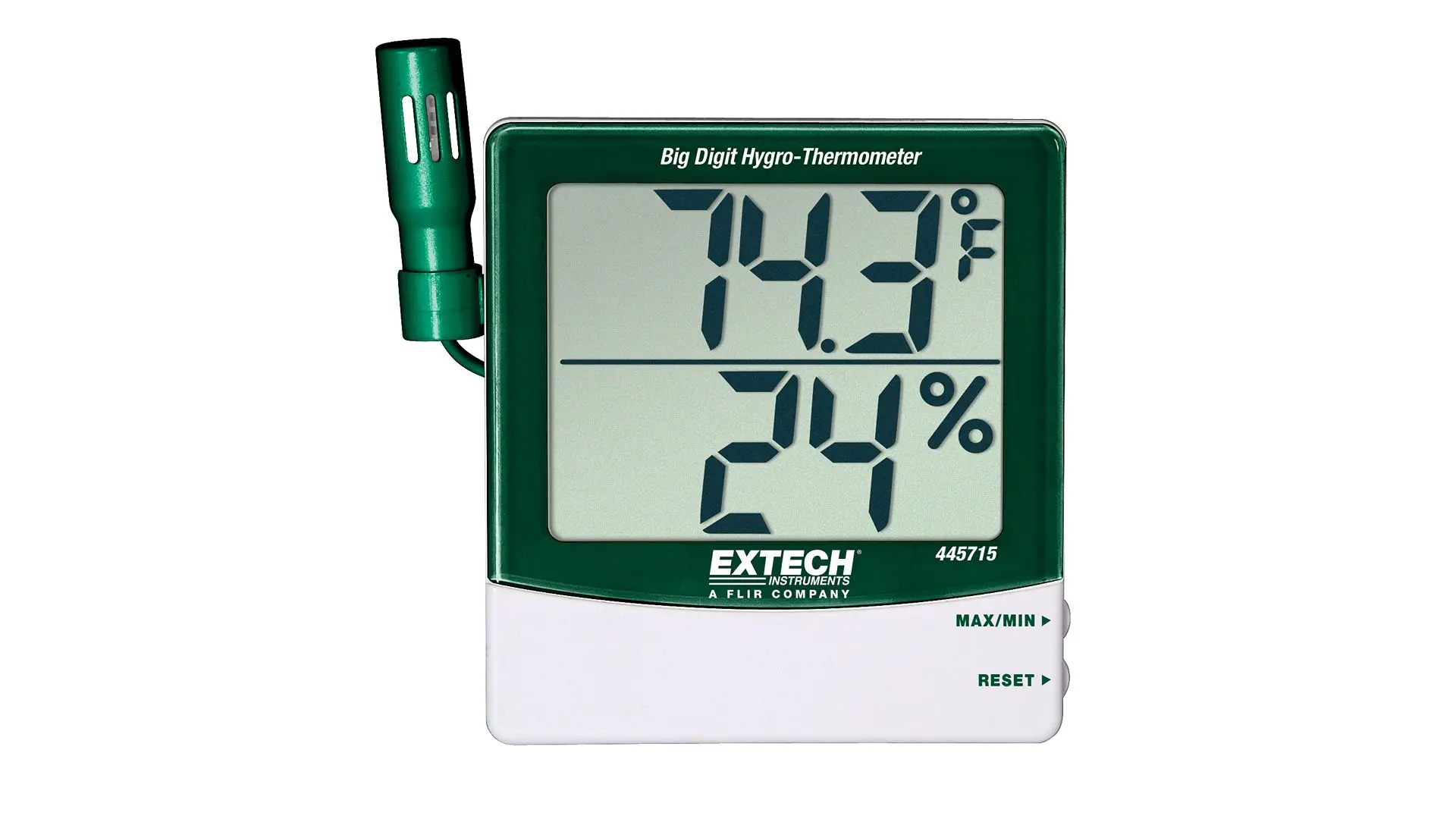 Produktfoto 1 von Extech 445715 Hygrometer 60 °C, Typ Thermo-Hygrometer ±4 %RH, absolut 60 °C / 99 %RH, ±1.8 °F