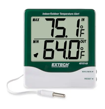 Produktfoto 1 von Extech Digitales Thermometer, 401014A, LCD bis 70 °C ±1°C max