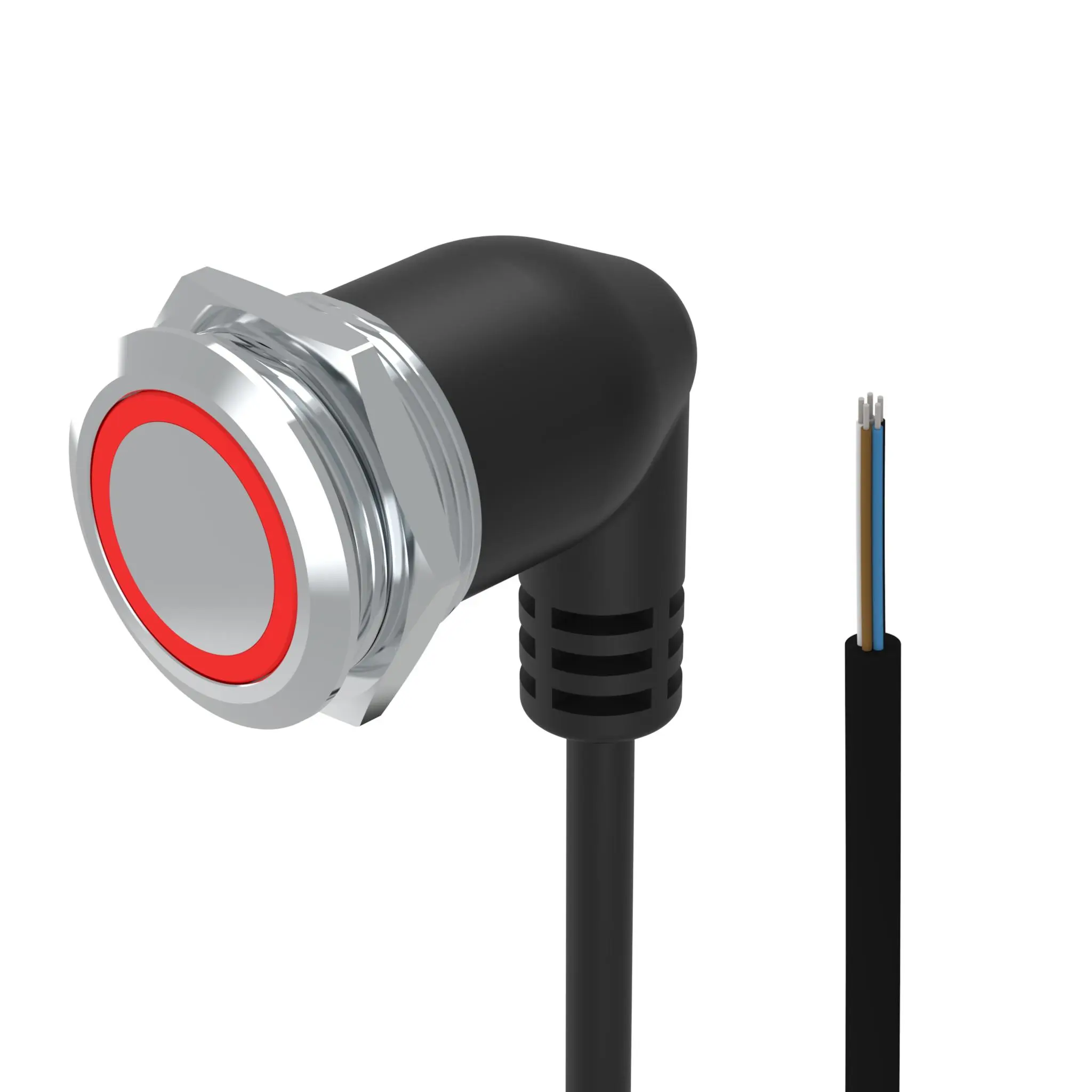 Produktfoto 1 von EAO 82 Druckschalter Blau Beleuchtet Tastend Panel Ø 22 mm, 1 Wechsler / 3 A 240 V dc 240 V ac, IP65, IP40