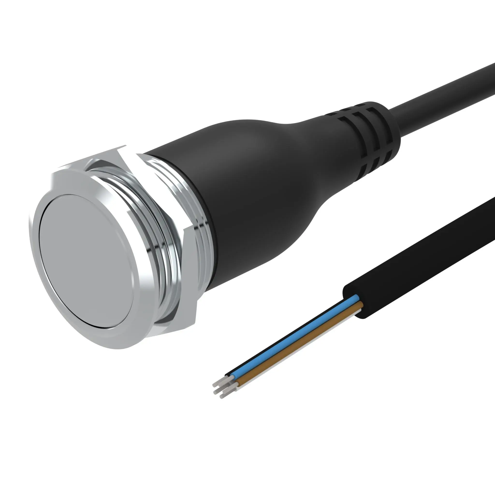 Produktfoto 1 von EAO 82 Druckschalter Tastend Panel Ø 22 mm, 1 Wechsler / 3 A 240 V dc 240 V ac, IP65, IP40