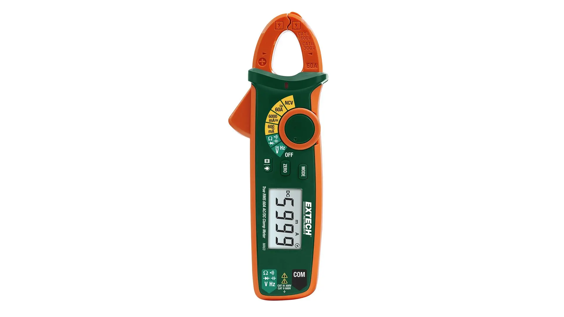 Produktfoto 1 von Extech MA63 Stromzange MA63 Echt-Effektivwert-Stromzangenmessgeräte 60 A + NCV, MA61 60 A ac Sechskant-Steckschlüssel