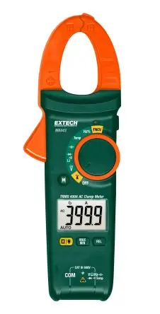 Produktfoto 1 von Extech MA443 Stromzange AC 400 A ac CAT III 600 V 600 V ac, 600 V dc, 40 mΩ