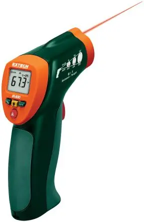 Produktfoto 1 von Extech IR400 Infrarot Thermometer, -4 °F 8:1, bis 332 °C, ±2 %, -4 bis 630 °F (-20 bis 332 °C)