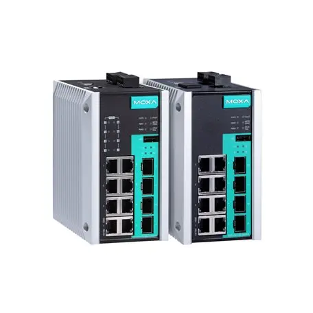 Produktfoto 1 von MOXA EDS-G512E-4GSFP Ethernet-Switch 12-Port Managed