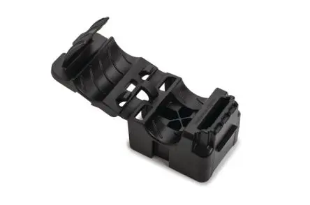 Produktfoto 1 von HellermannTyton Kabelhalter Gewindebolzen, Kabel-Ø 19.56 mm Nylon 6.6 Schwarz 35.1mm x 30.4 mm x 86.1 mm