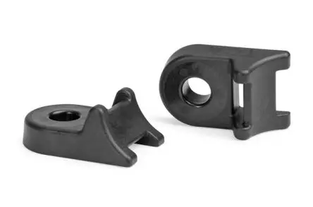 HellermannTyton CTMM8 Befestigungssockel, Polyamid 6 mit 30 % Glasfasern Schwarz 38 mm x 13.5 mm Kabelbinder x 24mm für
