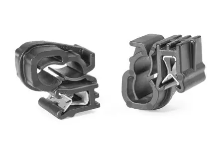HellermannTyton EC 1 Kabelhalter Klemmbefestigung, Kabel-Ø 6.8 mm Nylon 6.6 Schwarz 14mm x 20.9 mm x 21.9 mm