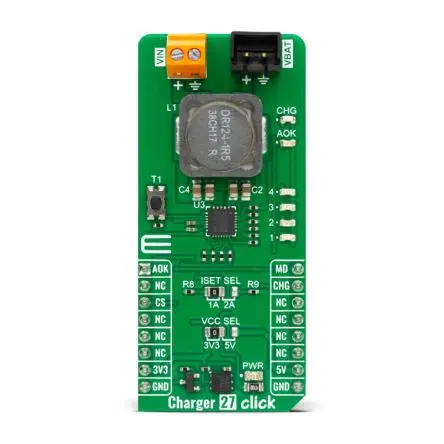 Produktfoto 1 von MikroElektronika MP2639B Stromplatine, Aufsteckplatine Evaluierungsplatine, für MikroBUS-Buchse