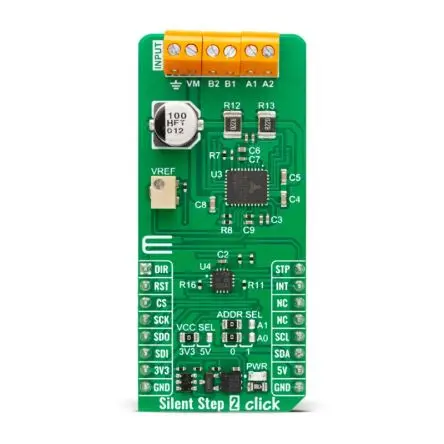 Produktfoto 1 von MikroElektronika TMC 2130 Entwicklungswerkzeug für Motoren und Robotik, Aufsteckplatine Schrittmotortreiber, für