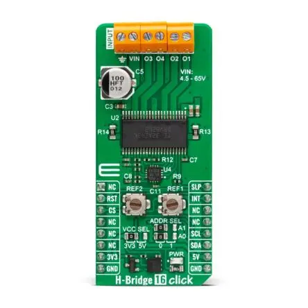 Produktfoto 1 von MikroElektronika DRV8262 Entwicklungswerkzeug für Motoren und Robotik, Aufsteckplatine Halbbrücken-Treiber, für