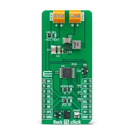 Produktfoto 1 von MikroElektronika TPS62903 Evaluierungsplatine Abwärtswandler, Aufsteckplatine Abwärtsregler, für MikroBUS-Buchse