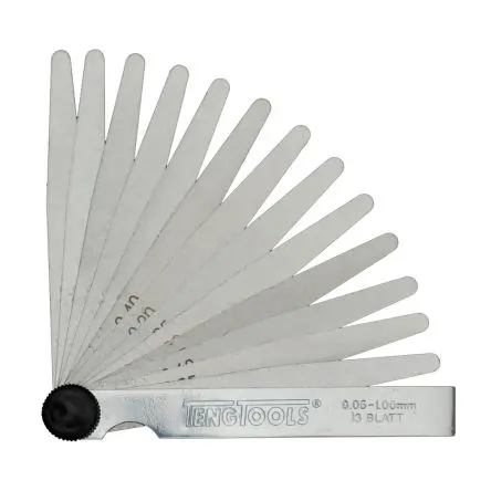 Produktfoto 1 von Teng Tools Fühlerlehre, 13-teilig , Stahl L 100 mm