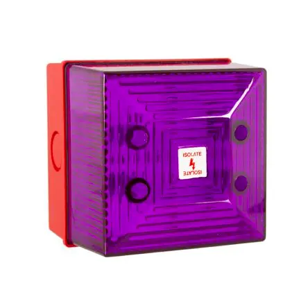 Produktfoto 1 von Clifford & Snell SD40 LED LED-Signalleuchte Filament/Warnsummer-Licht 85V ac/dc Magenta Wechselstrom/Gleichstrom IP65 x