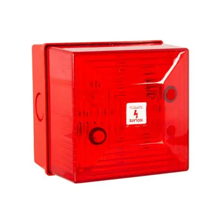 Produktfoto 1 von Clifford & Snell FL40 Xenon Filament/Warnsummer Signalleuchte 230V ac Rot Wand IP65