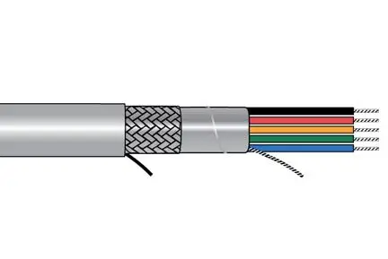 Produktfoto 1 von Alpha Wire 5110 Multicore-Kabel, 60-adrig 0.34mm² 22 AWG Grau Geschirmt, 1000 ft, Polyvinylchlorid