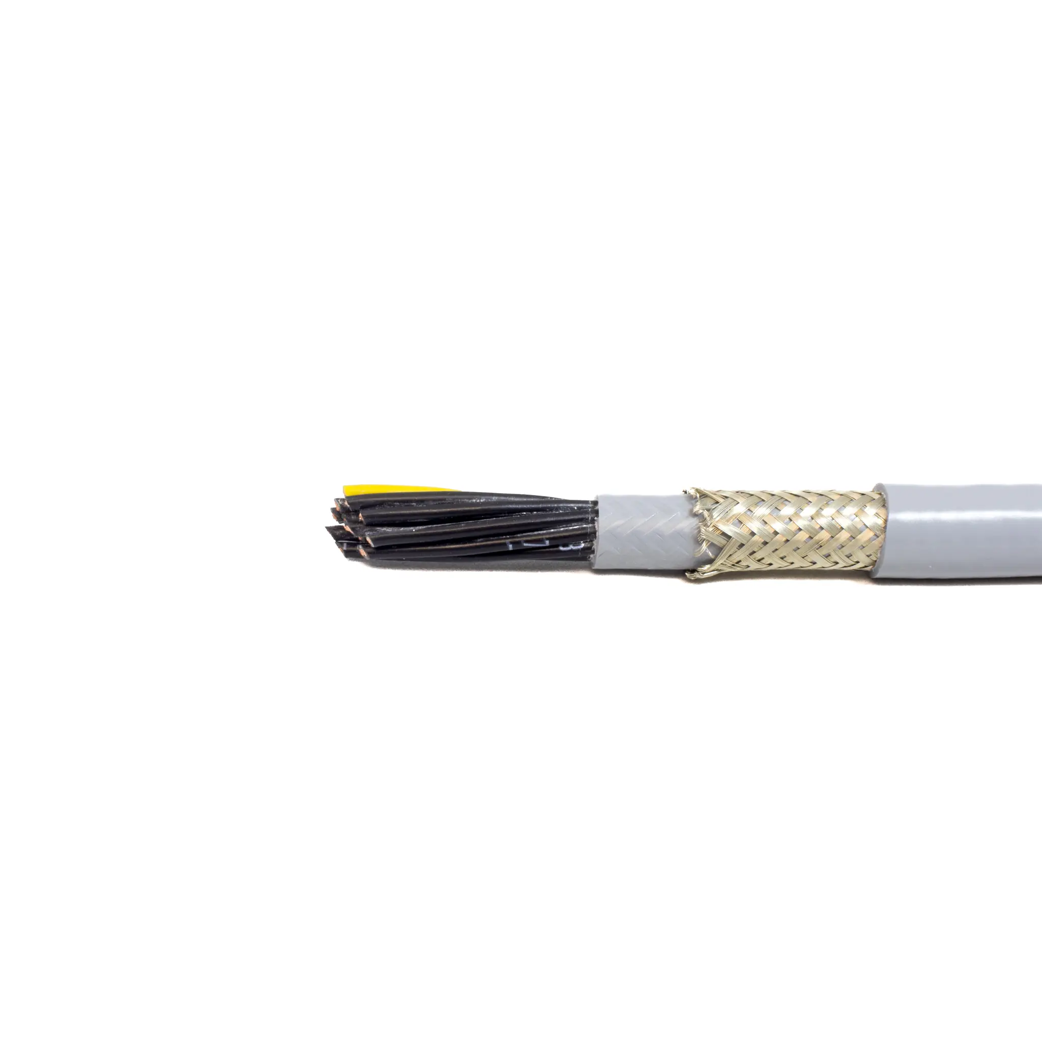 Produktfoto 1 von Alpha Wire 6500 Kabel, 3-adrig 0.5 mm² 20 AWG Grau Geschirmt, 1000 ft, Polyvinylchlorid