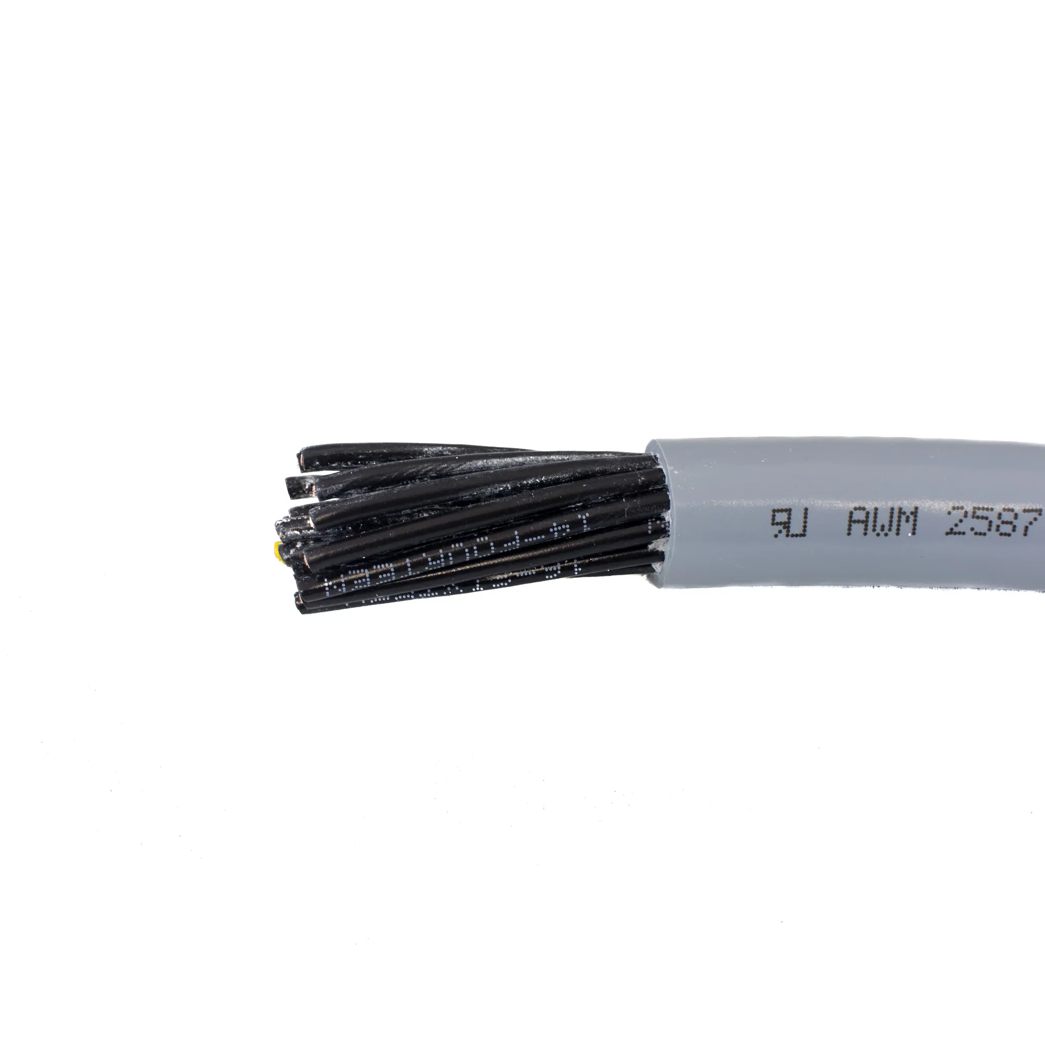 Produktfoto 1 von Alpha Wire 6500 Kabel, 2-adrig 0.5 mm² 20 AWG Grau Ungeschirmt, 500 ft, Polyvinylchlorid