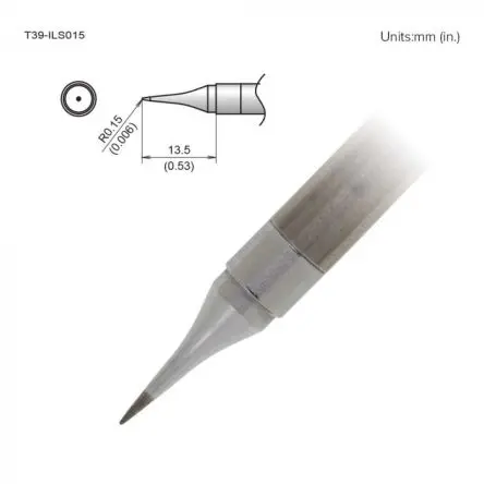 Produktfoto 1 von Hakko / FX-9701/9702 Lötspitze 0.15 mm Mikrofein T39 für FX-9701, FX-9702