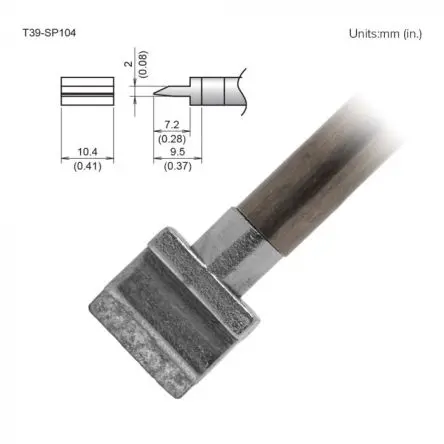 Produktfoto 1 von Hakko / FX-9701/9702 Lötspitze Spatel T39 für FX-9701, FX-9702