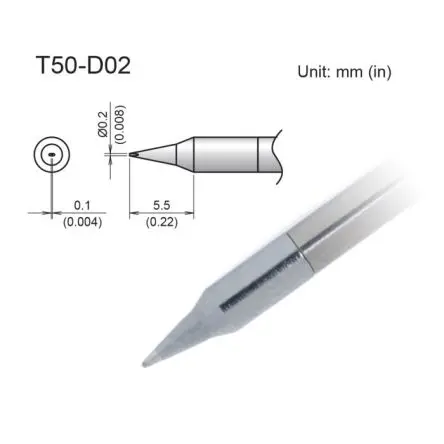 Produktfoto 1 von Hakko / FX9703 Lötspitze 0.2 mm Meißel T50 für FX9703