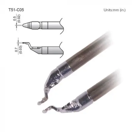 Produktfoto 1 von Hakko / FX-9705 Lötspitze 0.7 mm Schmiege T51 für FX-9705