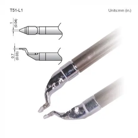 Produktfoto 1 von Hakko / FX-9705 Lötspitze 1 mm T51 für FX-9705