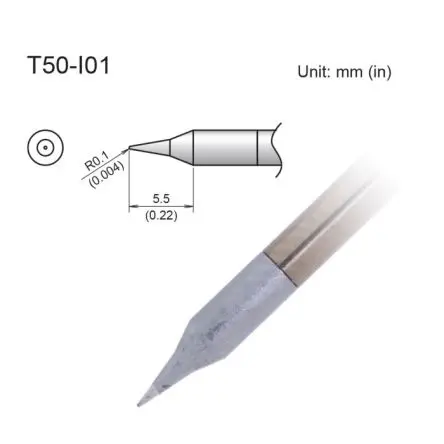 Produktfoto 1 von Hakko / FX9703 Lötspitze 0.1 mm Mikrofein T50 für FX9703
